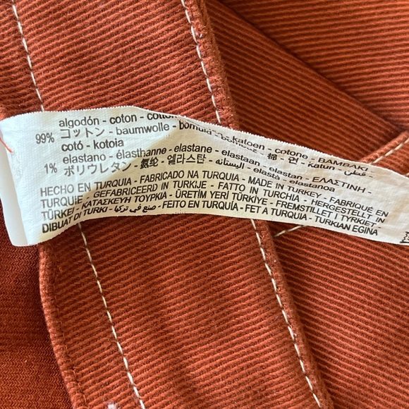Terracotta brown Zara mini skirt size M - Picture 7 of 7
